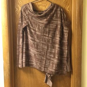 Daisy Fuentes Brown Wrap Cardigan Sweater Size M